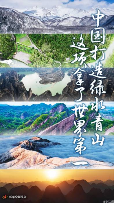 中国打造绿水青山 这项拿了世界第一(图1)