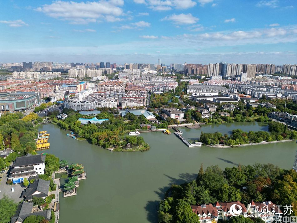 南通濠河风景区。人民网记者王继亮摄