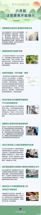 6月起，一批民生新规开始施行(图1)