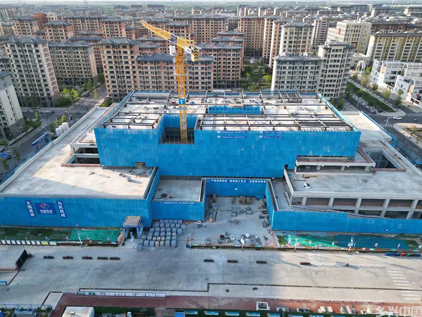 正在建设的碳中和广场。中国电建供图