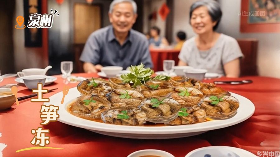 AI生图·泉州土笋冻