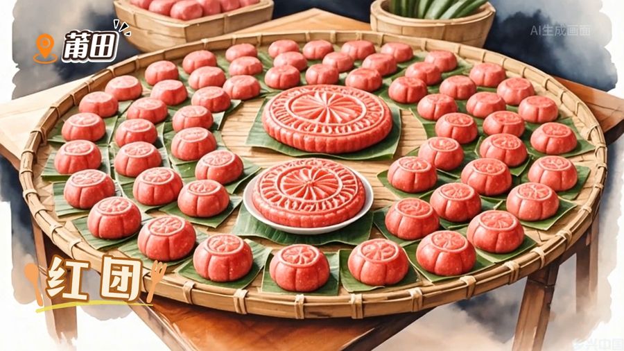 AI生图·莆田红团