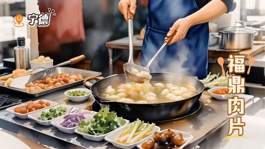 AI生图·宁德福鼎肉片