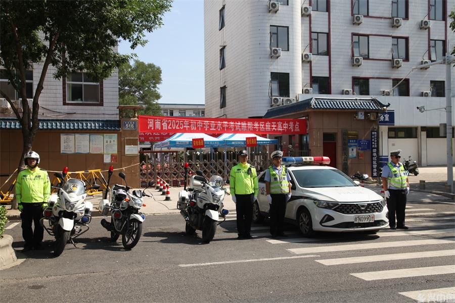 商丘交警全力打造静音空间 为中考考生护航(图2)