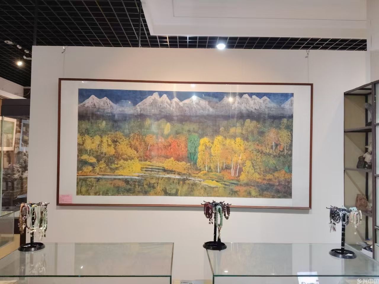 彩墨寄情 艺脉传承 马军李靖师生作品展在淮北举行